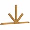 Ekena Millwork Saratoga Rough Sawn Timber Gable Bracket, Western Red Cedar, 108"W x 49"H x 4"D x 4"F, 11/12 Pitch GBW108X49X0404SAR00RWR - alternate 4